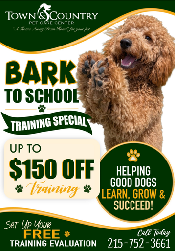 Bark to School Training PopUp $150 off dog training in Langhorne, PA